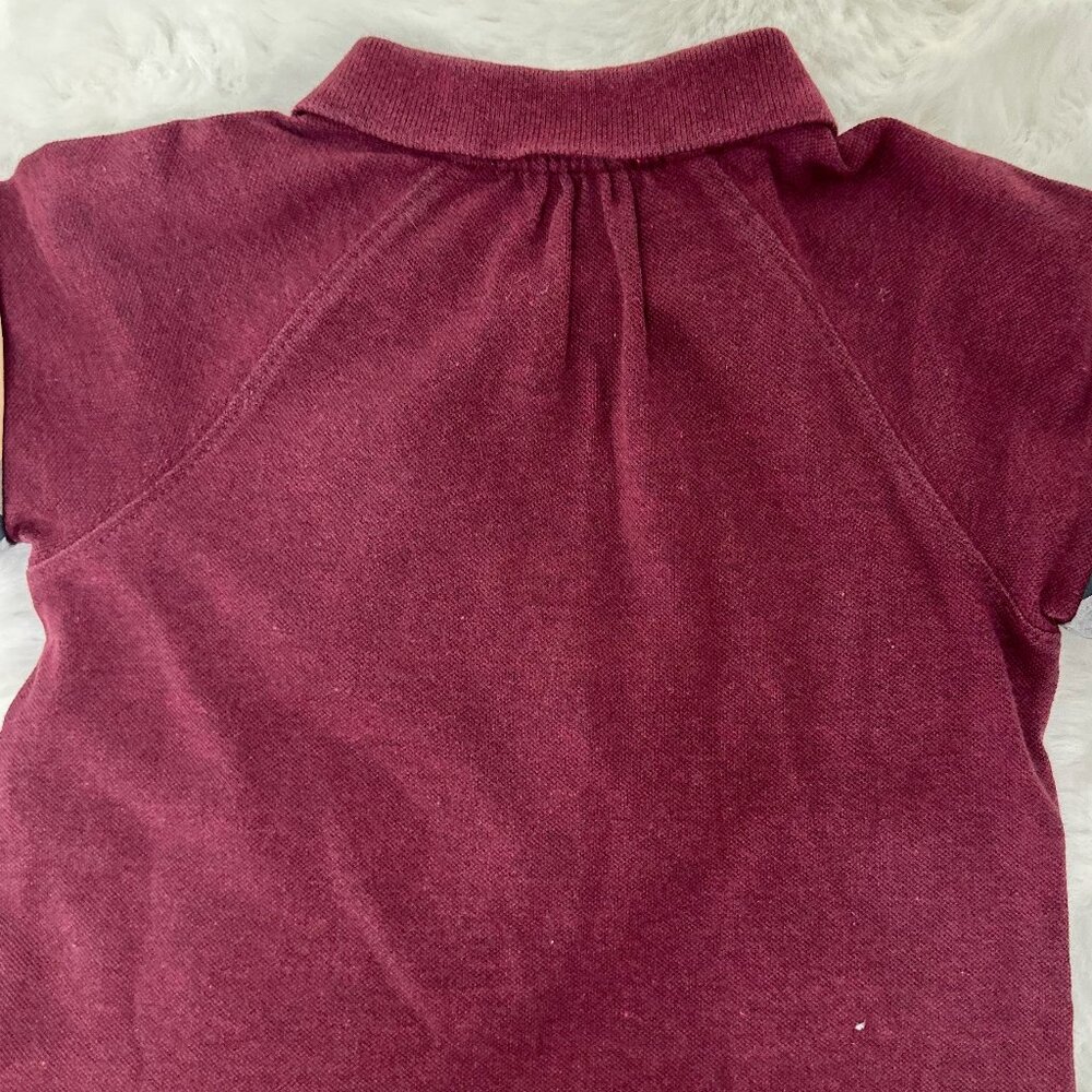 Burberry Burgundy Polo Dress Kids - Picture 4 of 7